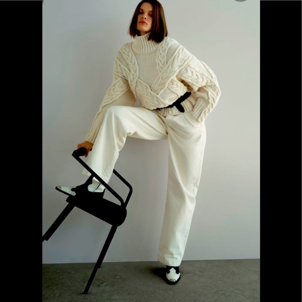 Zara chunky knit turtleneck